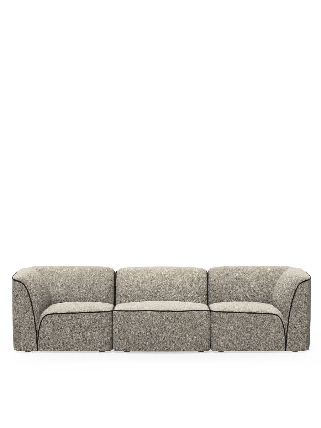 Flora 3-seater - Natural bouclé