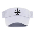 Scales of justice - equality and fairness bold ink style - Visor - White