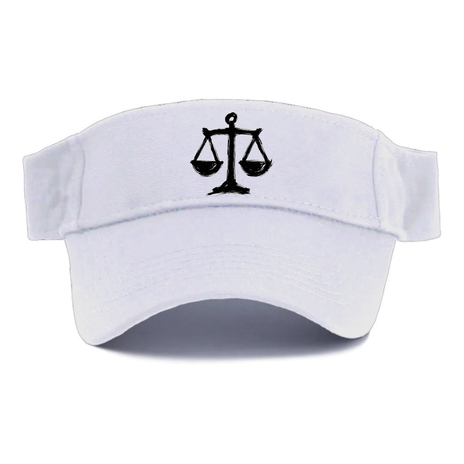 Scales of justice - equality and fairness bold ink style - Visor - White