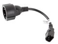 Câble d'alimentation Lanberg CA-C14E-10CC-0018-BK Coupleur C14 noir