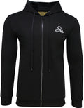 Privilege Society 40 Below Velour Logo Zip-Up Hoodie - Black / White