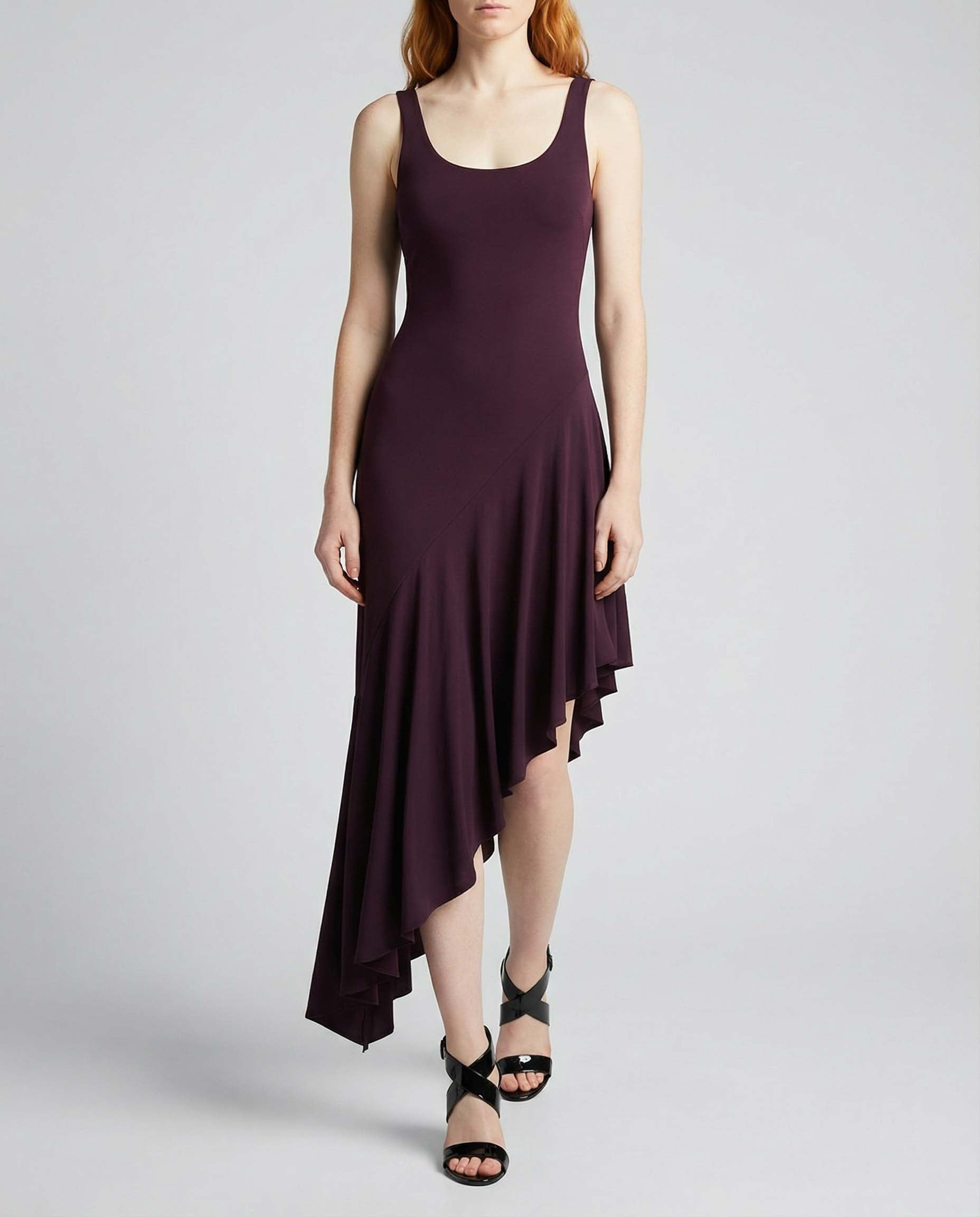 Asymmetric strappy dress