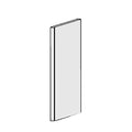 Panneau d'armoire décoratif 70'' X 34-¾'', noir mat