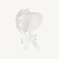 White broadcloth baby bonnet by The Beaufort Bonnet Company