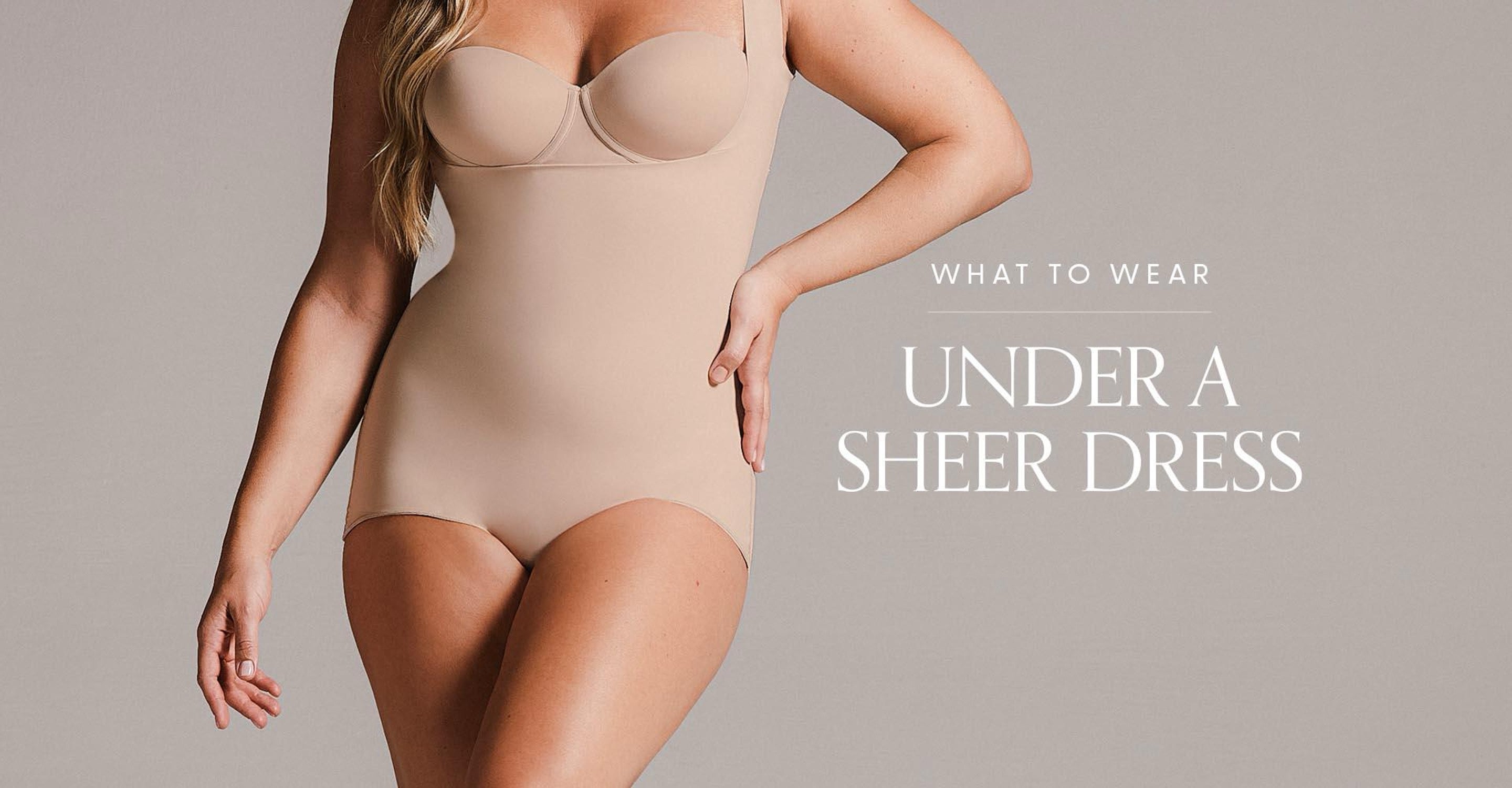 What to Wear Under a Sheer Dress