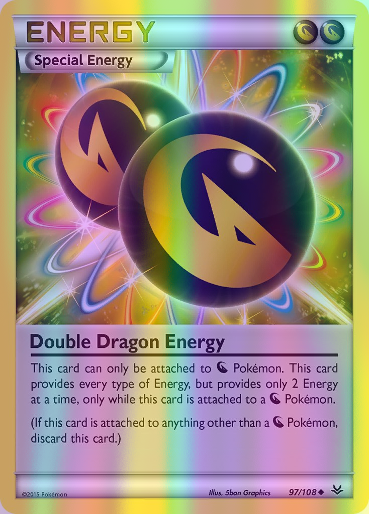 Double Dragon Energy - 097/108 (ROS) Uncommon - Near Mint Reverse Holofoil