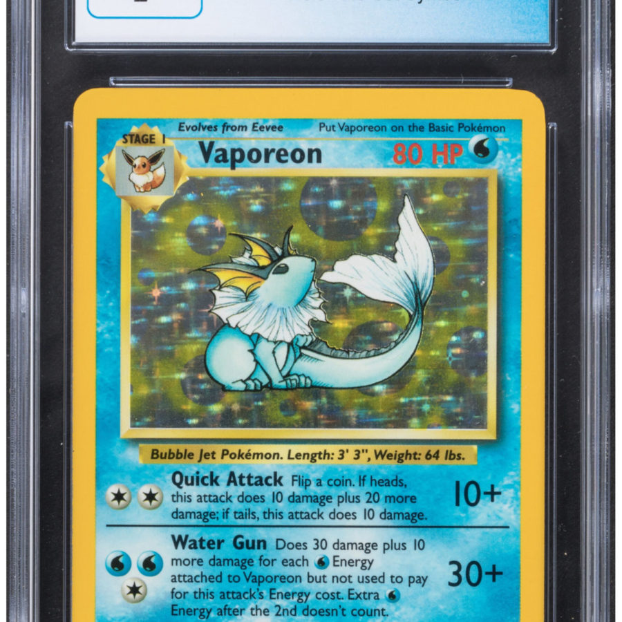 Pokémon TCG: "No-Symbol" Jungle Vaporeon Auction At Heritage