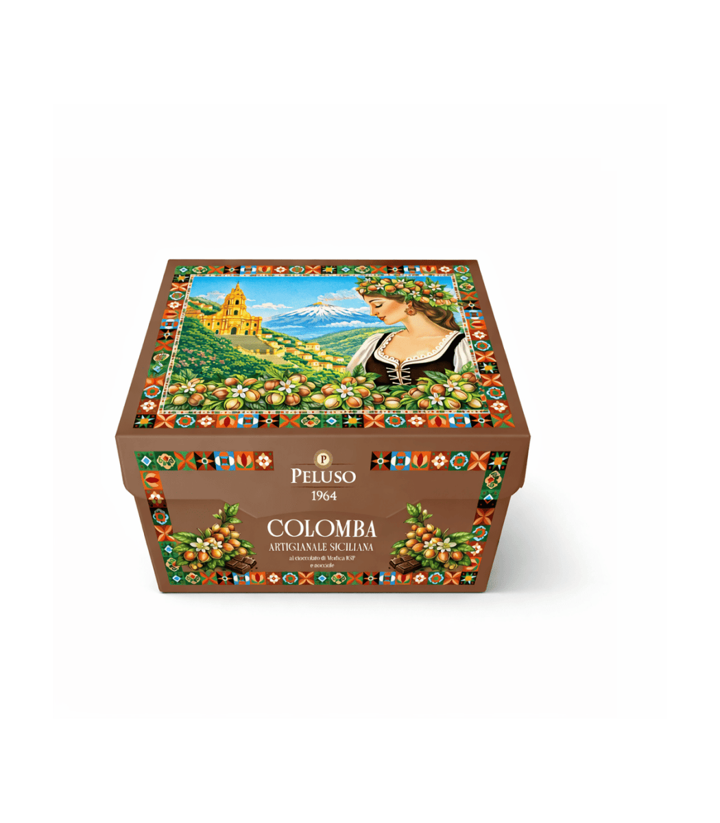 Colomba Artigianale con Cioccolato di Modica IGP alle Nocciole e Crema