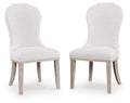 Jorlaina - Dining Uph Side Chair - Light Grayish Brown