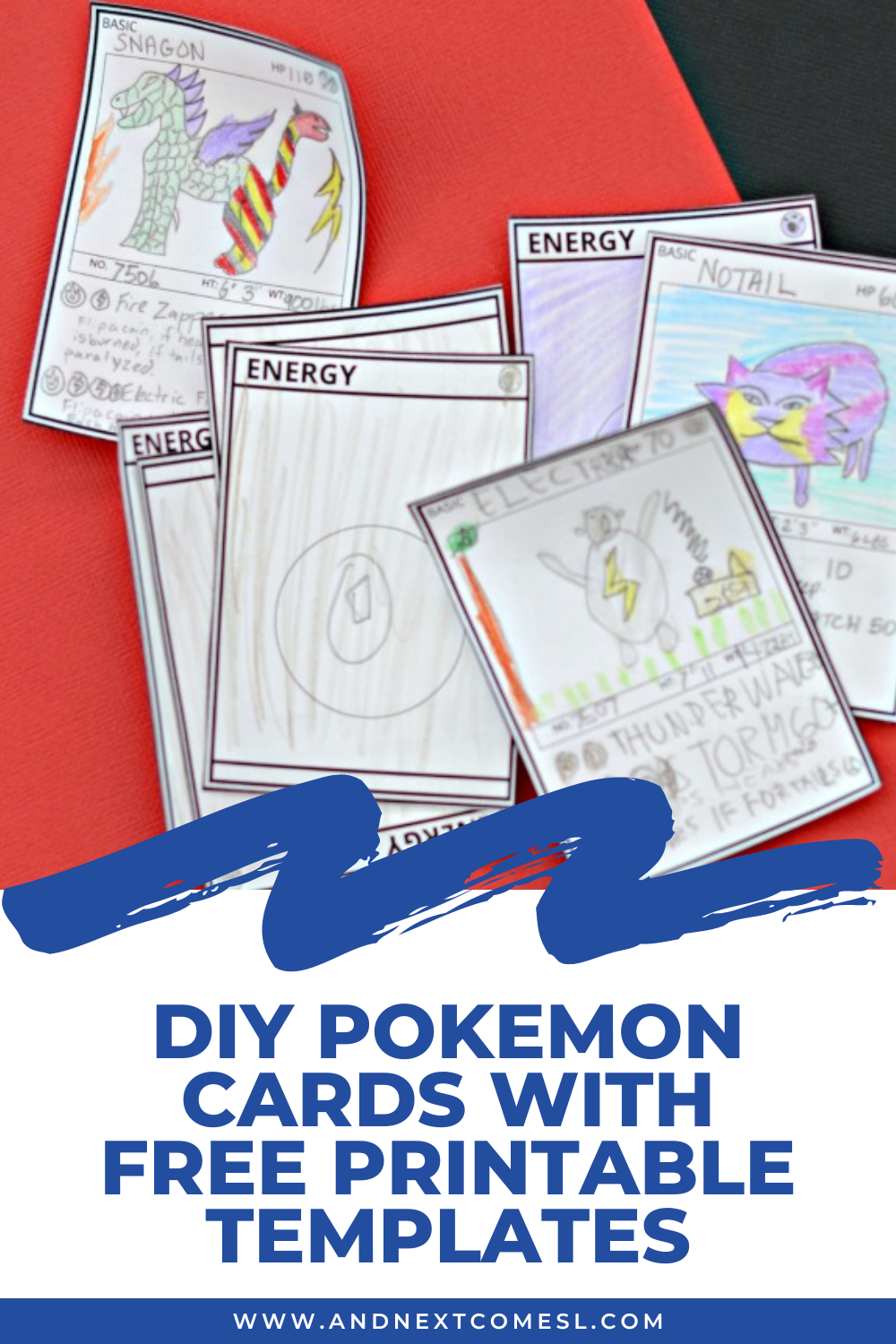 DIY Pokemon Card Templates {Free Printable!} | And Next Comes L