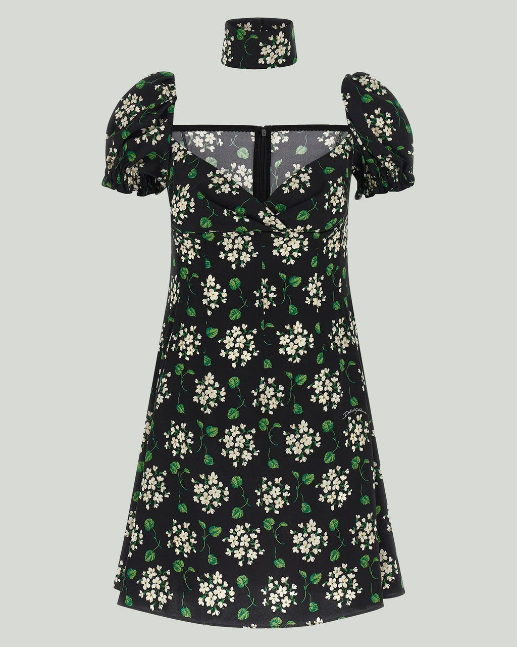 Floral puff sleeve mini dress