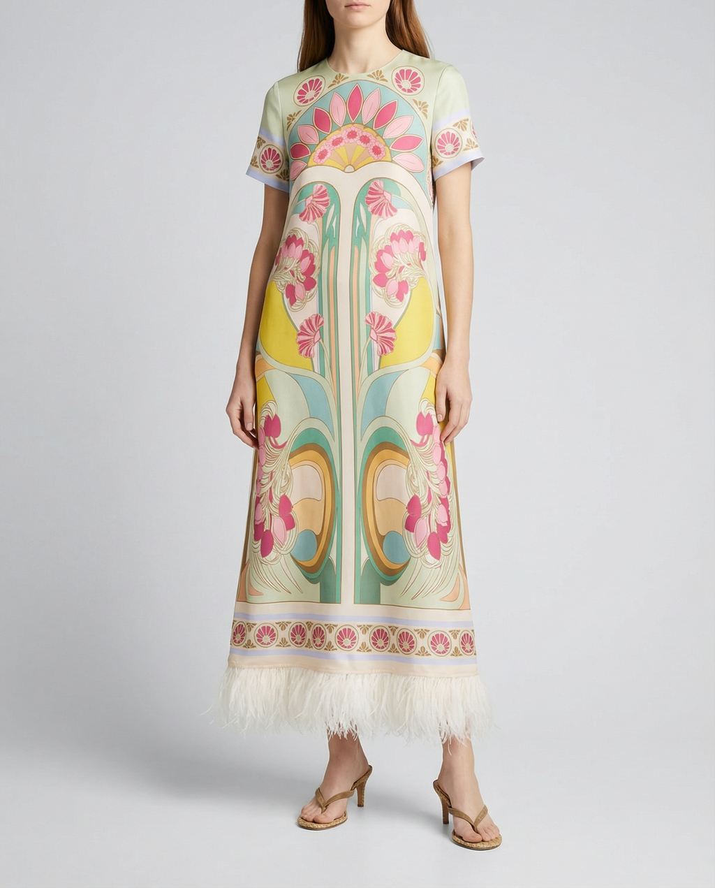La DoubleJ Tulip Placée silk swing dress