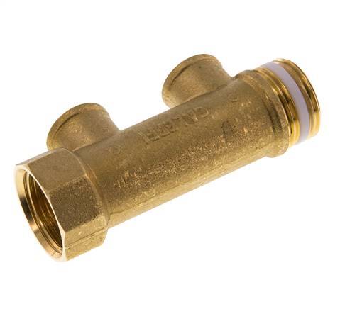 G 1'' x 2xG 1/2'' F/M/F Tuyaux de distribution en laiton 10 Bar