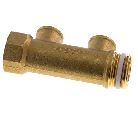 G 1'' x 2xG 1/2'' F/M/F Tuyaux de distribution en laiton 10 Bar
