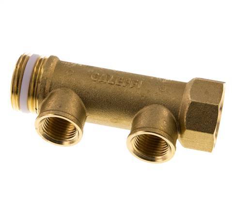 G 1'' x 2xG 1/2'' F/M/F Tuyaux de distribution en laiton 10 Bar