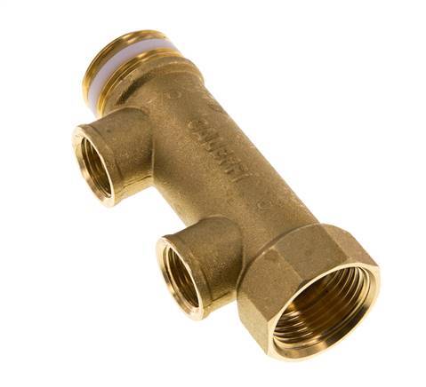 G 1'' x 2xG 1/2'' F/M/F Tuyaux de distribution en laiton 10 Bar