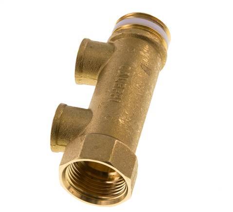 G 1'' x 2xG 1/2'' F/M/F Tuyaux de distribution en laiton 10 Bar