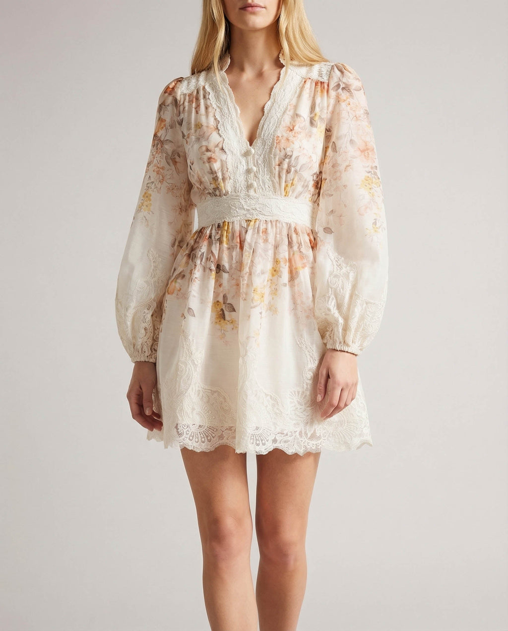 Zimmermann Luna lace lantern dress