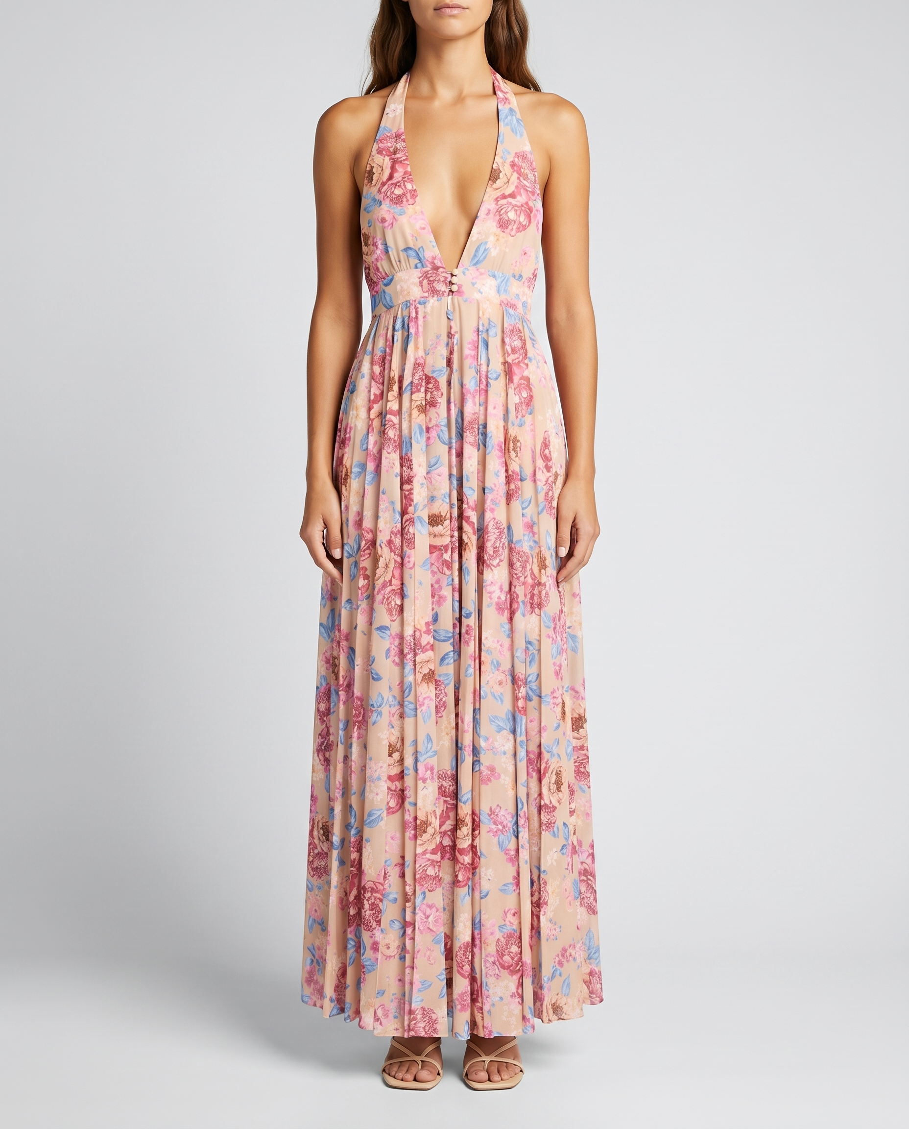 Long backless dress