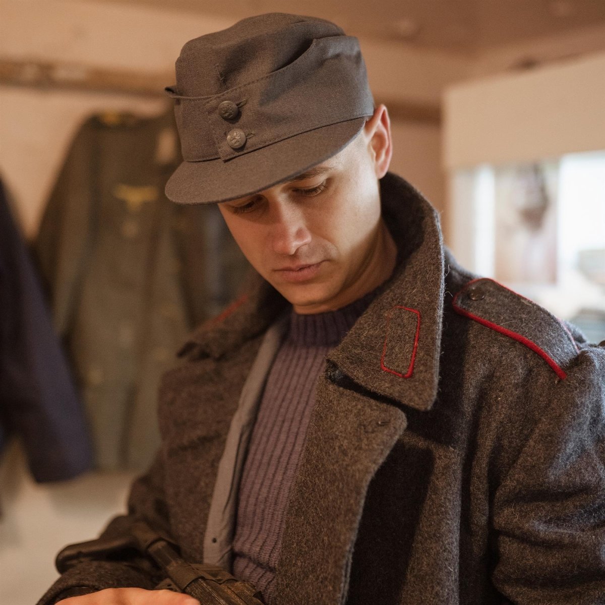 Genuine Bulgarian Trench Coat Military Army Wool Overcoat Heavy Winter Shinel - GoMilitar