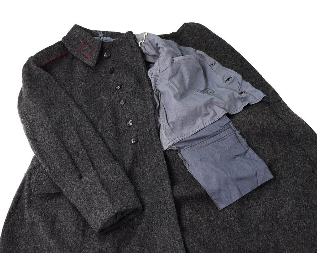 Genuine Bulgarian Trench Coat Military Army Wool Overcoat Heavy Winter Shinel - GoMilitar