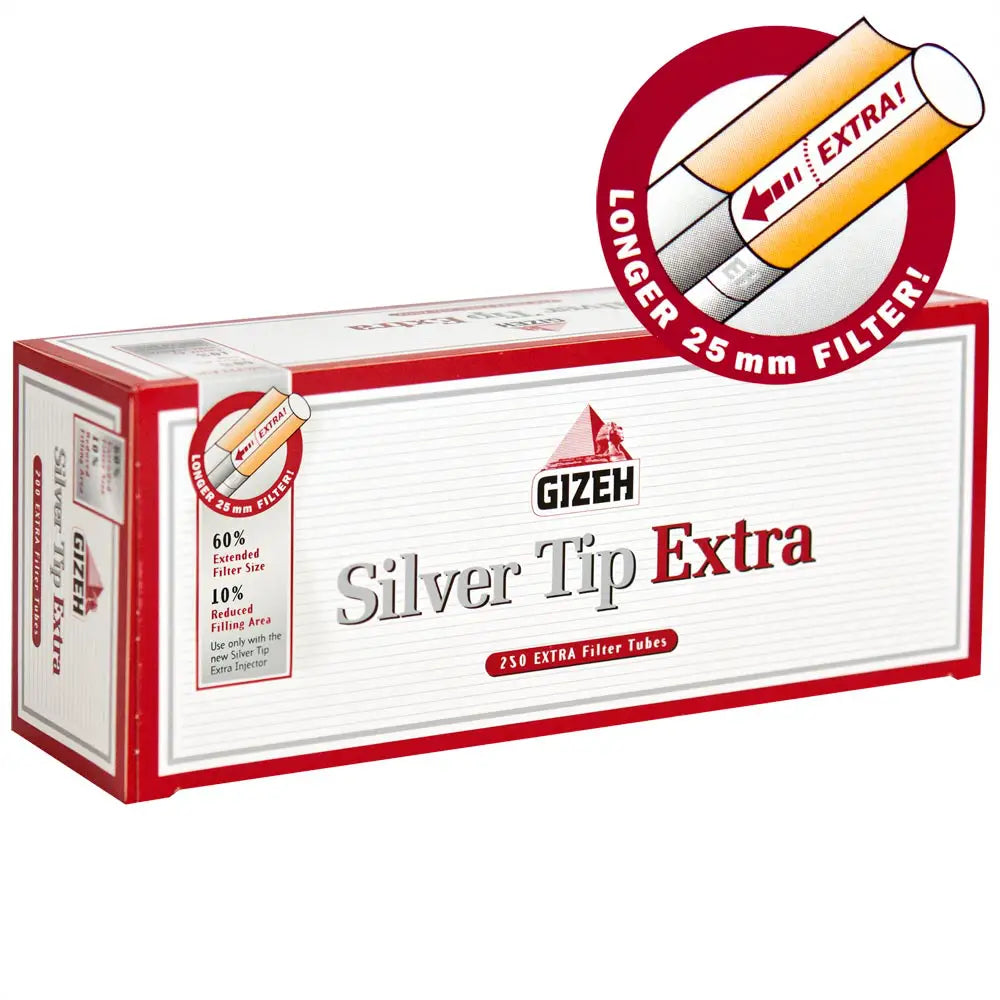 gizeh silver tip extra cigarette tubes Tube cigarette Gizeh Silver Tips  Extra avec Filtre en Papier