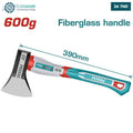 Hache Total 600 G Longueur 390 Mm Poignée Fibre De Verre THAX061600