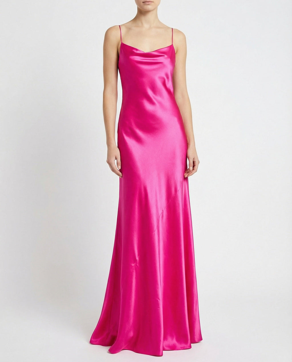 Slip silk long dress