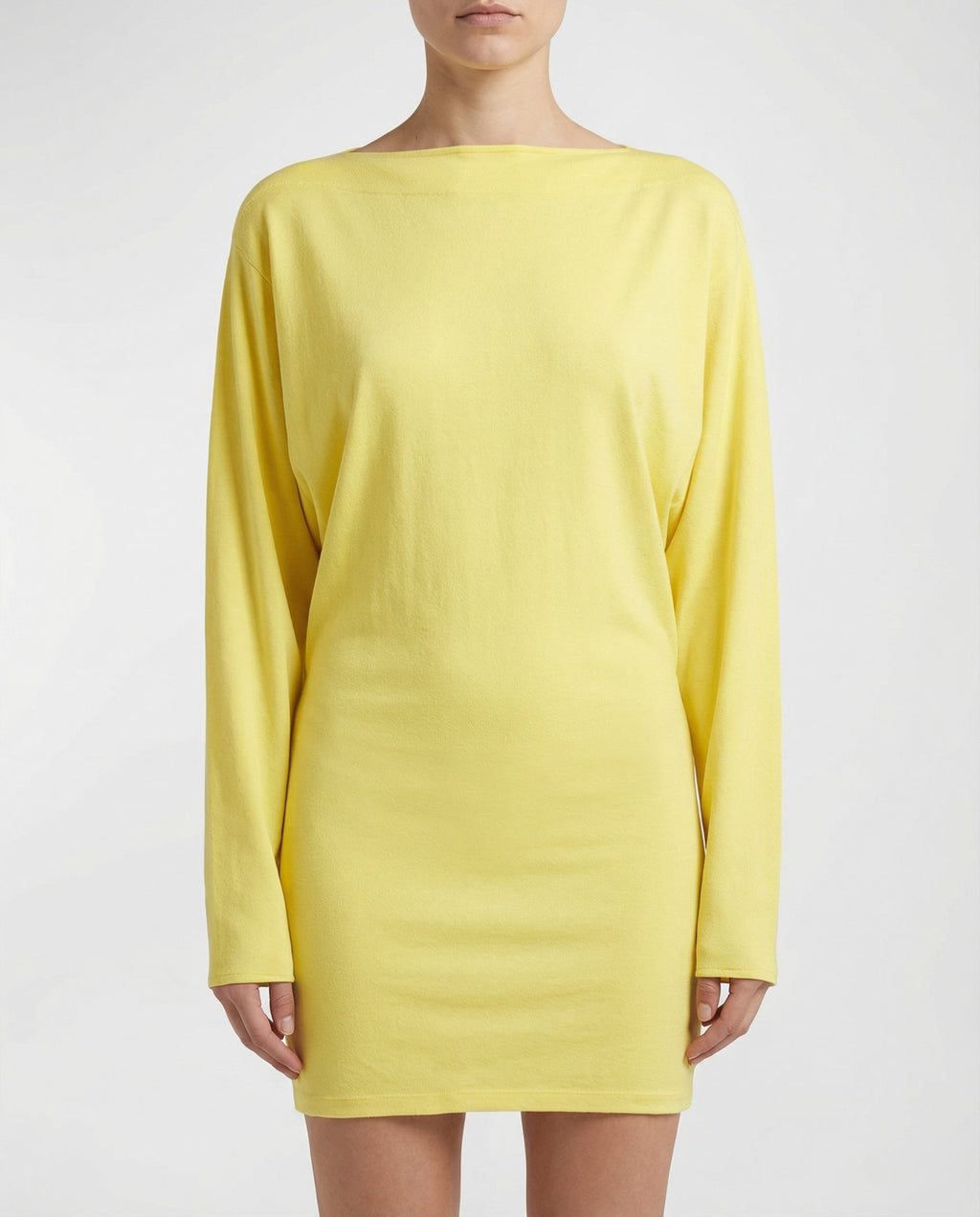 Sleeveless draped mini dress