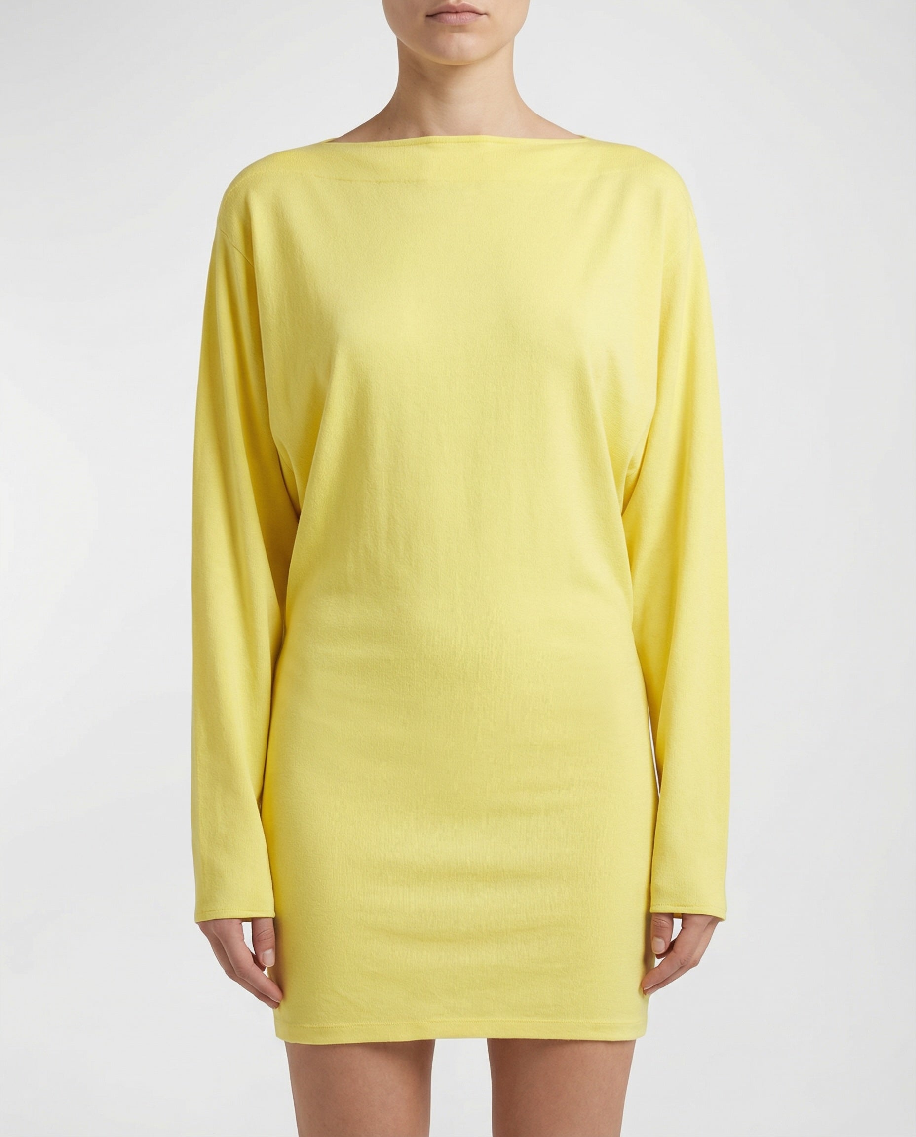 Sleeveless draped mini dress