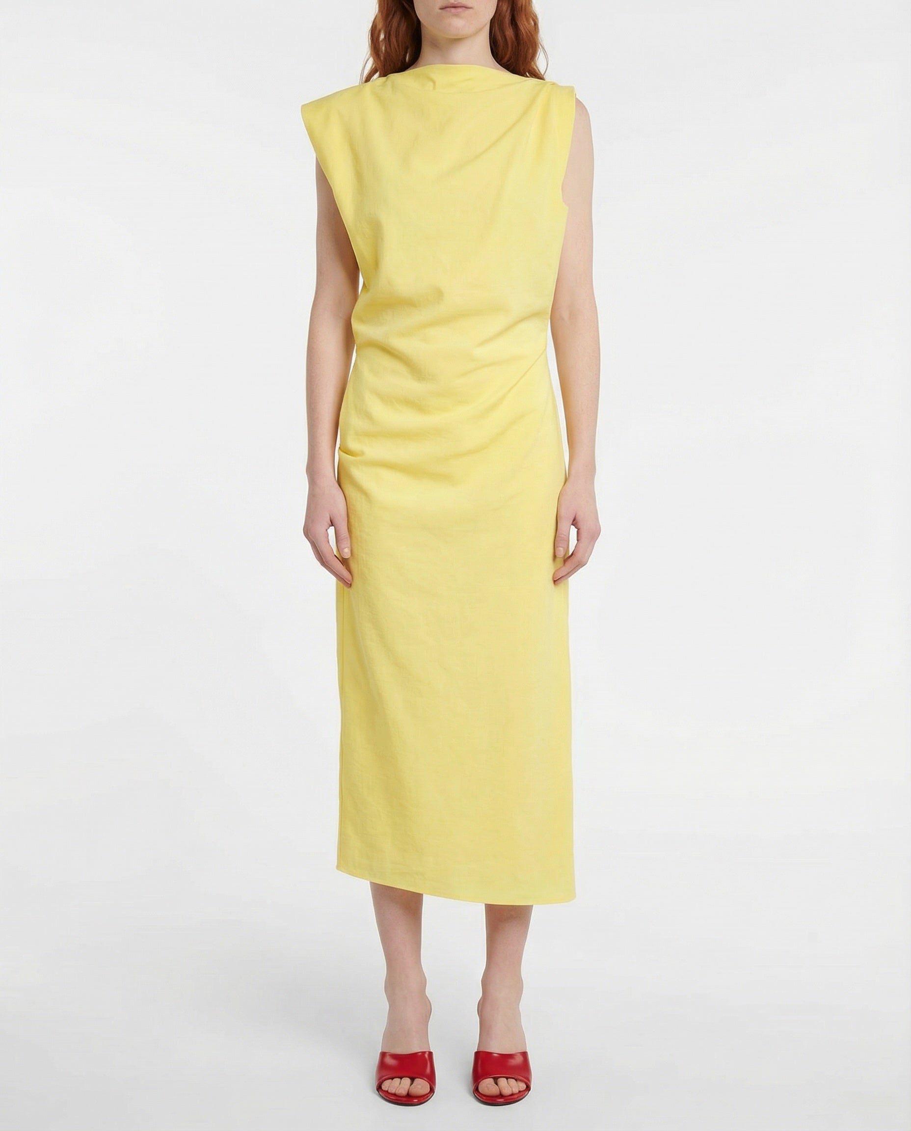 La Robe drap midi dress