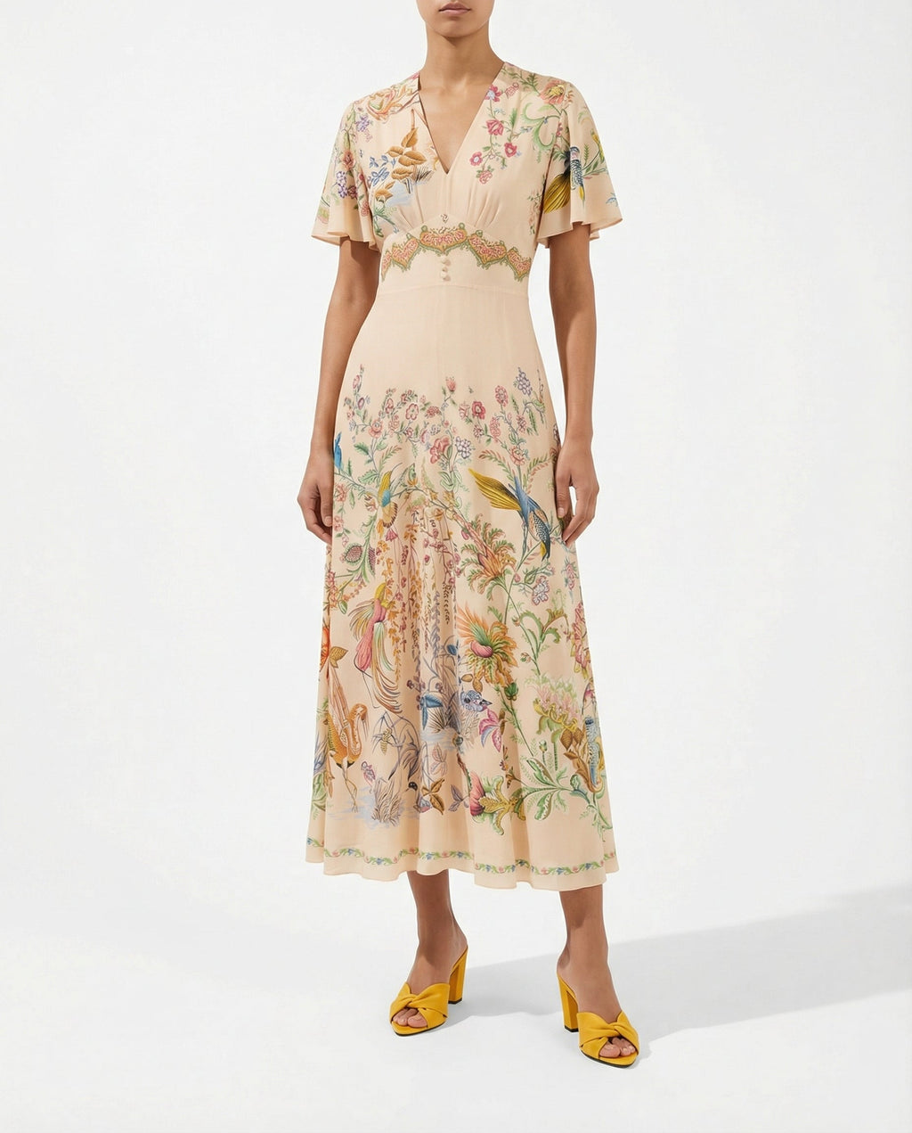 Printed midi dress