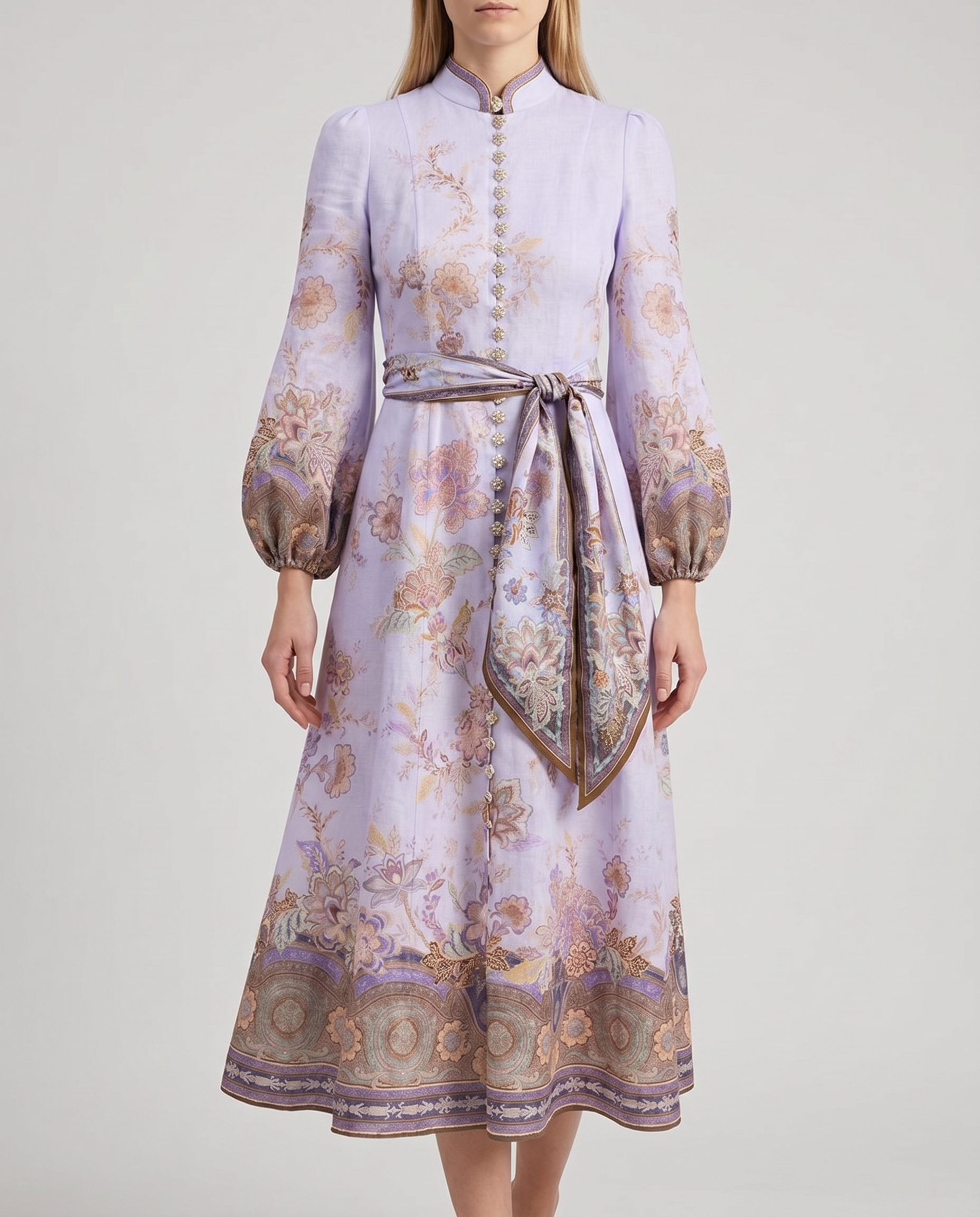 Zimmermann Luna button midi dress