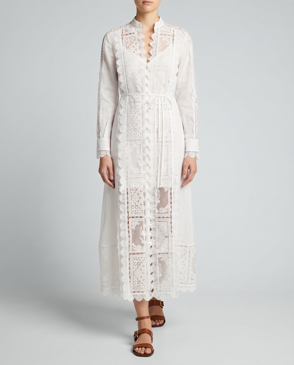 Zimmermann Aster embroidered midi dress