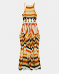 Paula's Ibiza Striped silk long dress