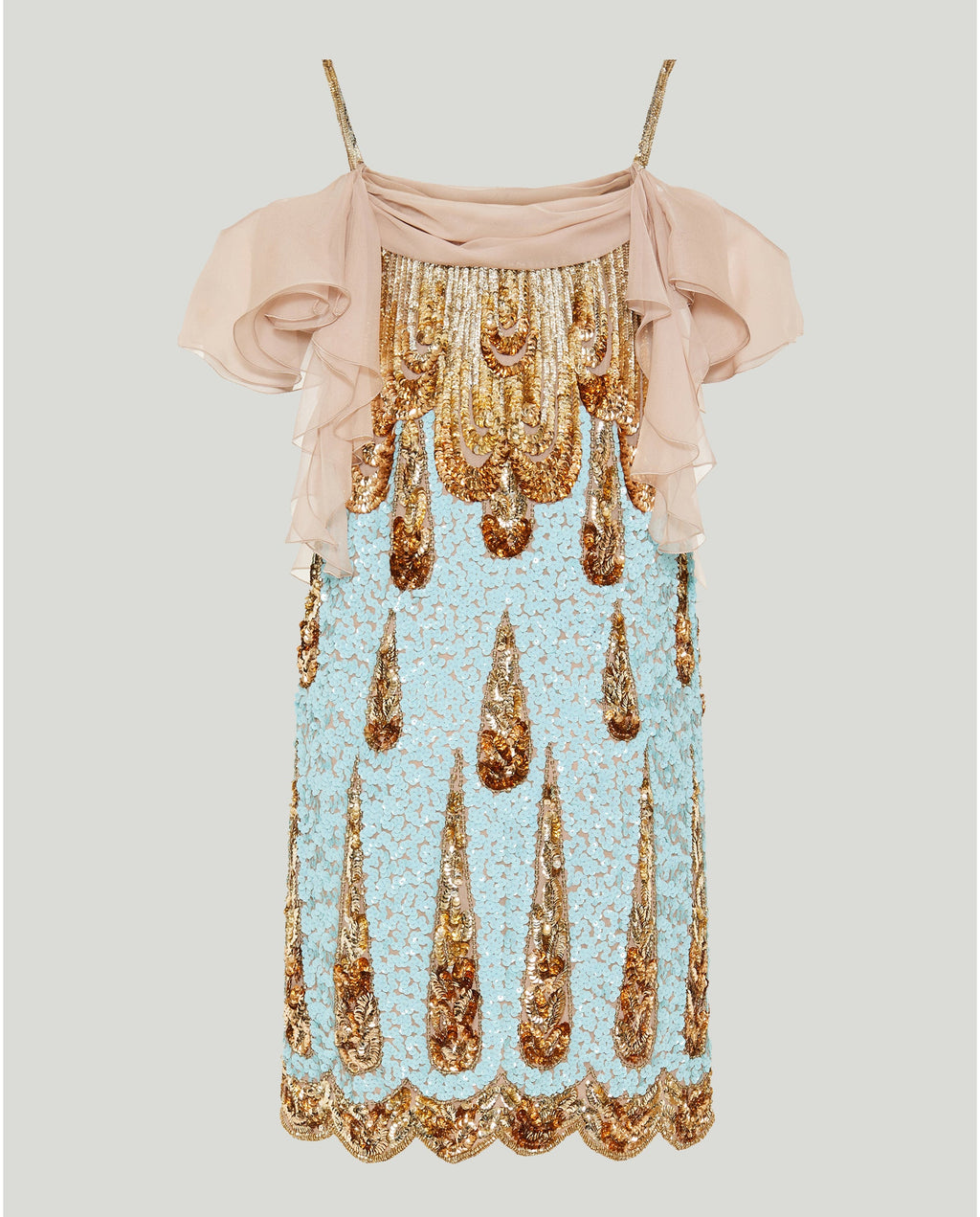 Sequin embellished mini dress