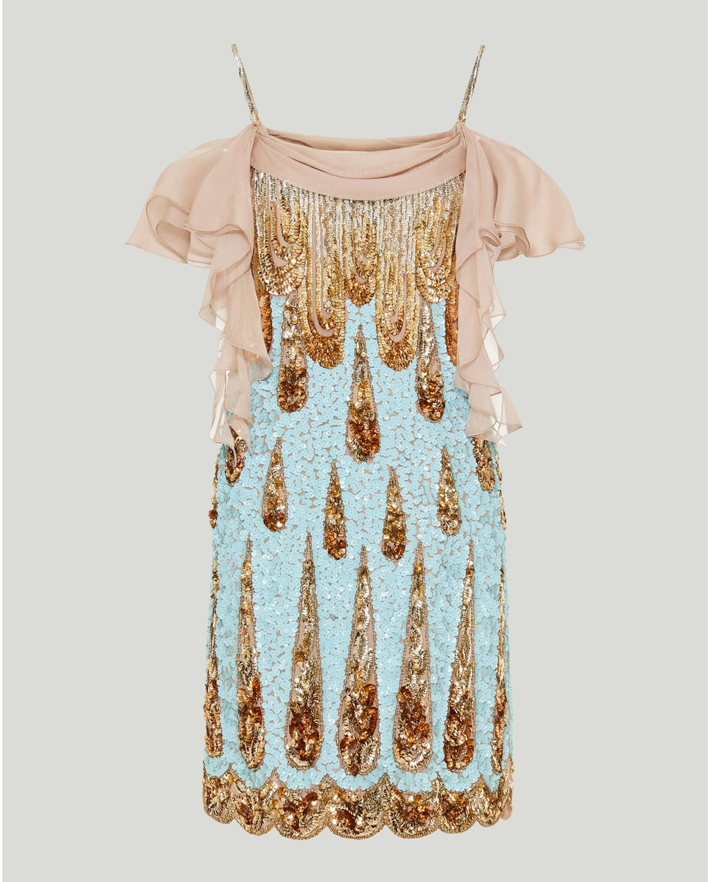 Sequin embellished mini dress