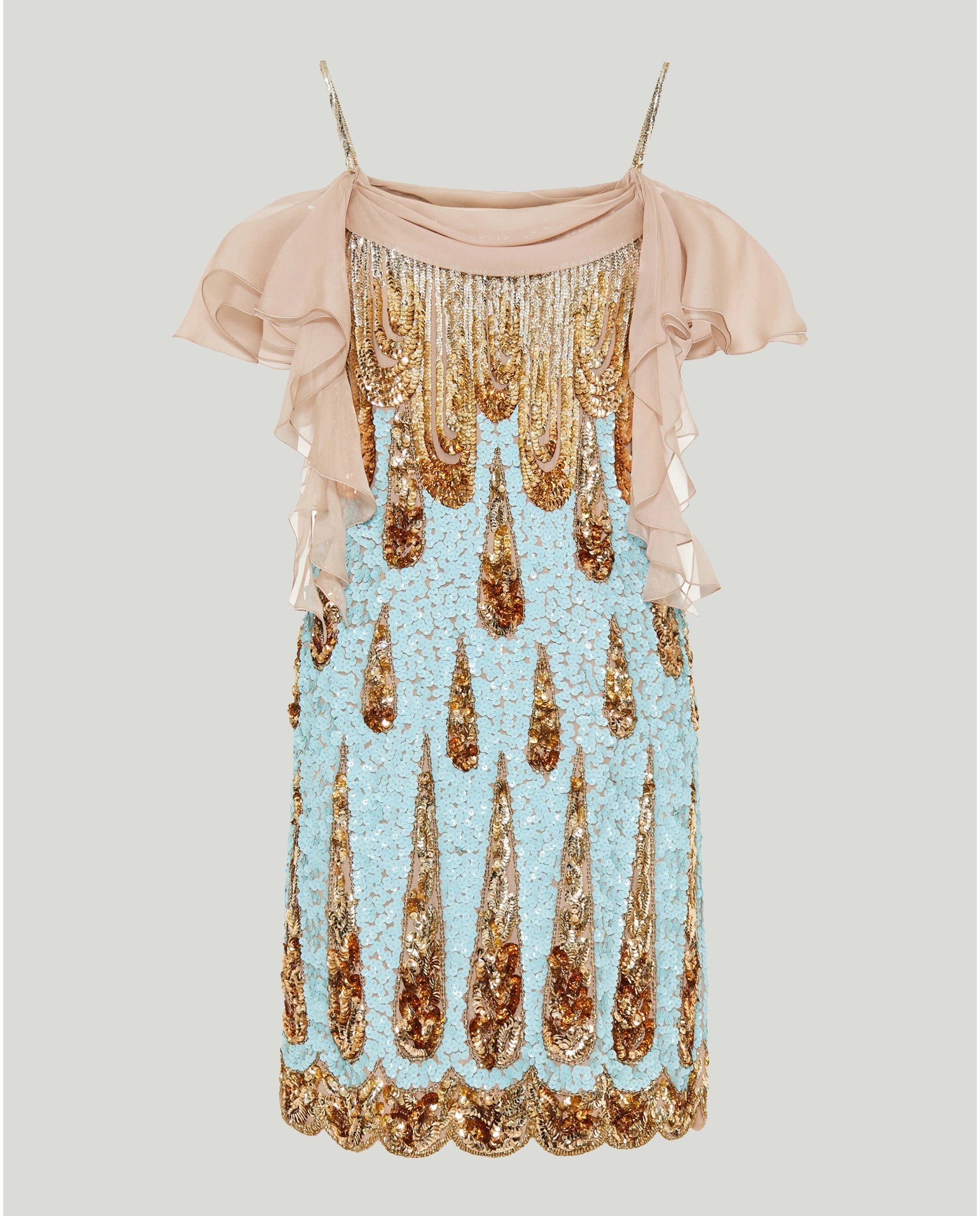 Sequin embellished mini dress