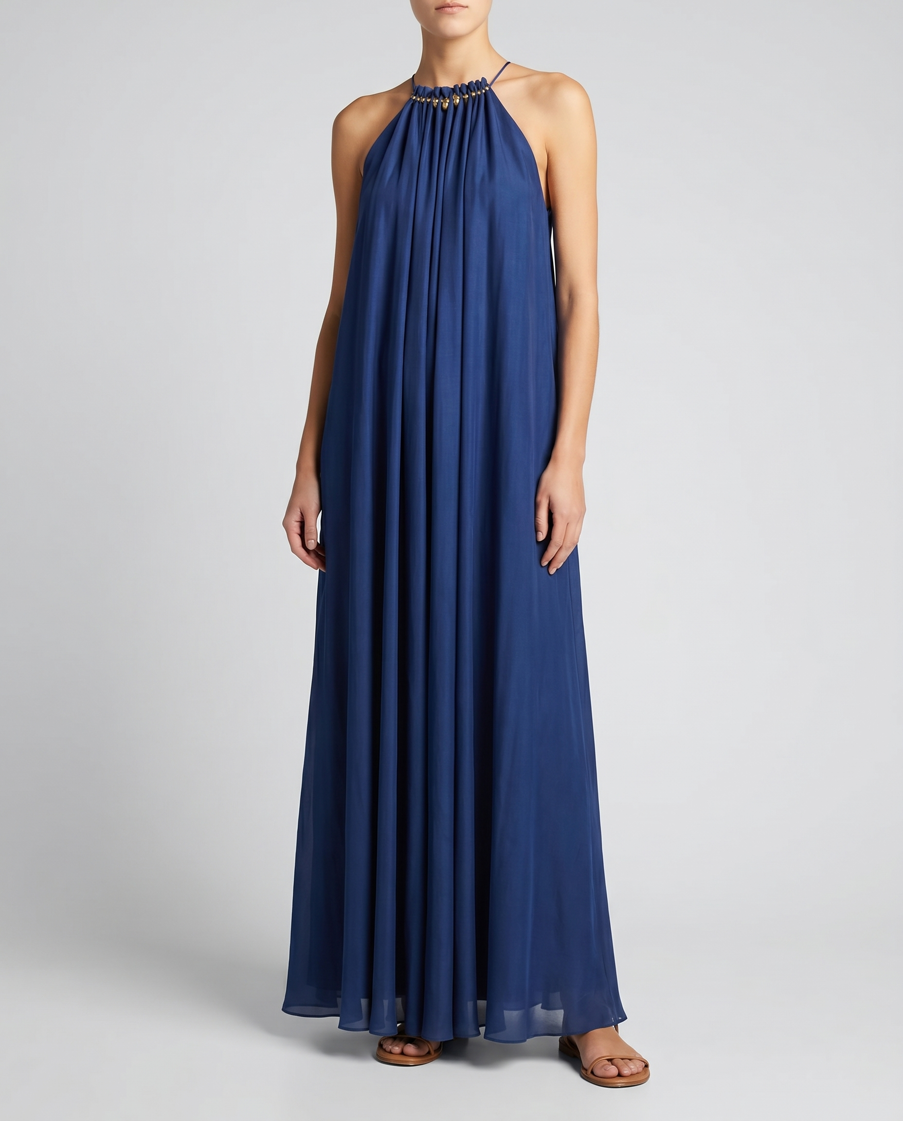 Zimmermann Aster gathered bead maxi dress