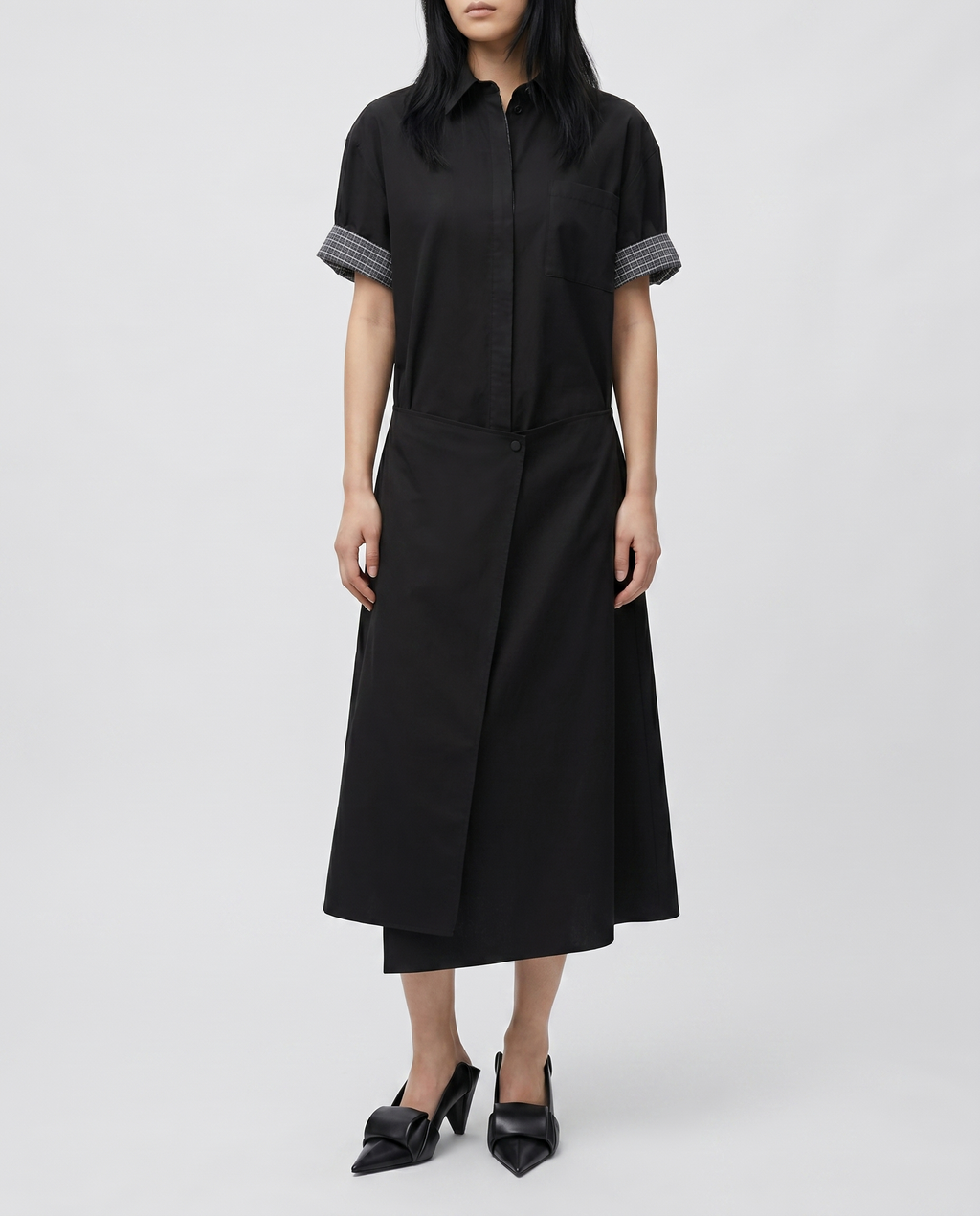 Loewe Wrap cotton midi dress