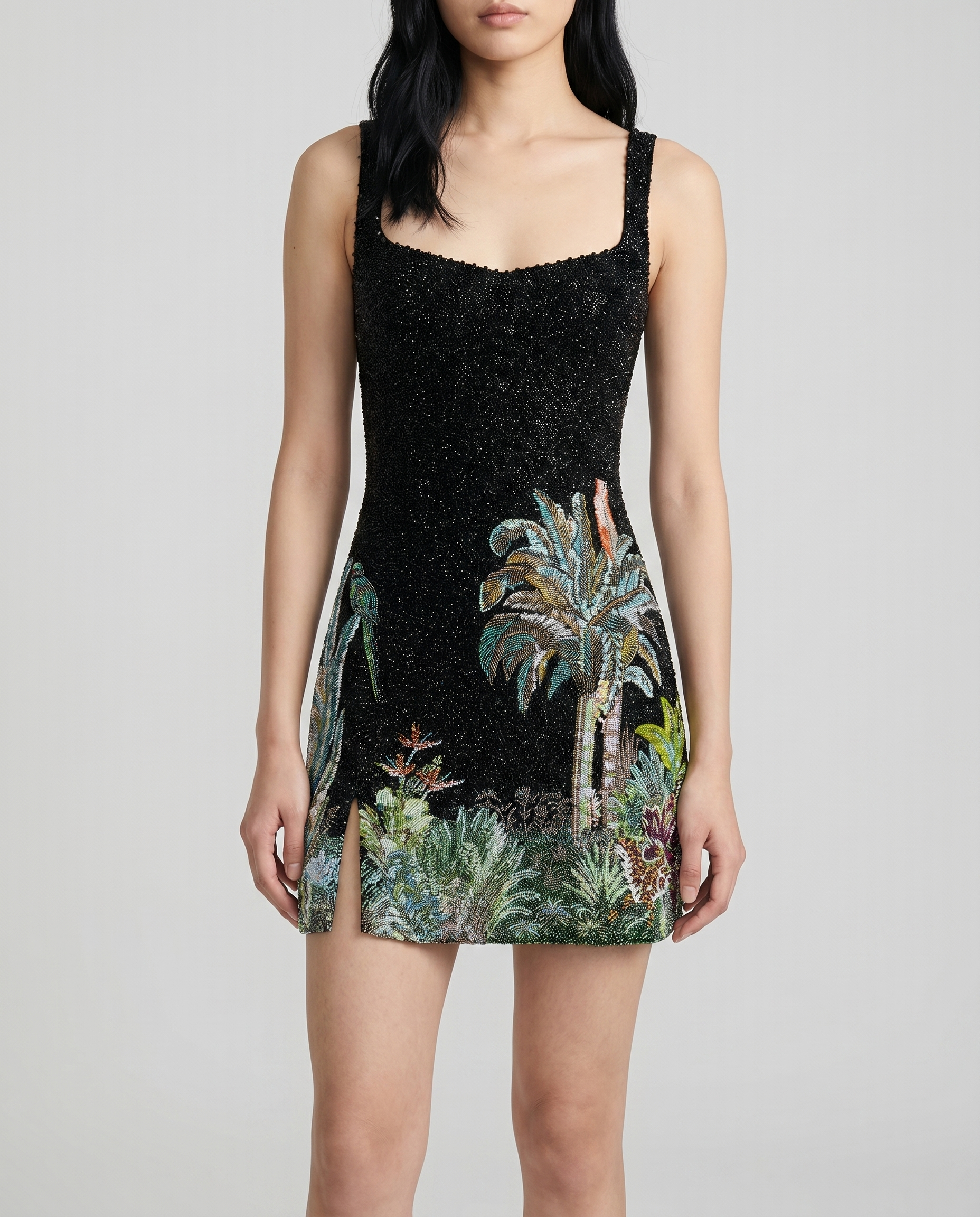Rio crystal-embellished mini dress