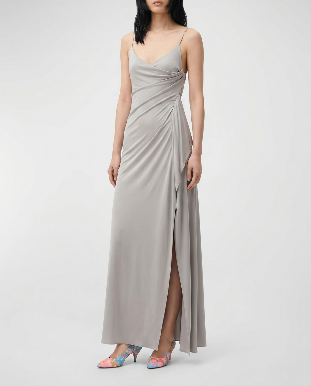 Draped jersey gown