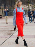 How To Layer A Shirt And A Dress For Winter