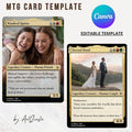 Custom MTG Card Template, Editable Magic the Gathering Design, Personalized  Fantasy Card Game for Friends, Couples, Gamers, Canva Template