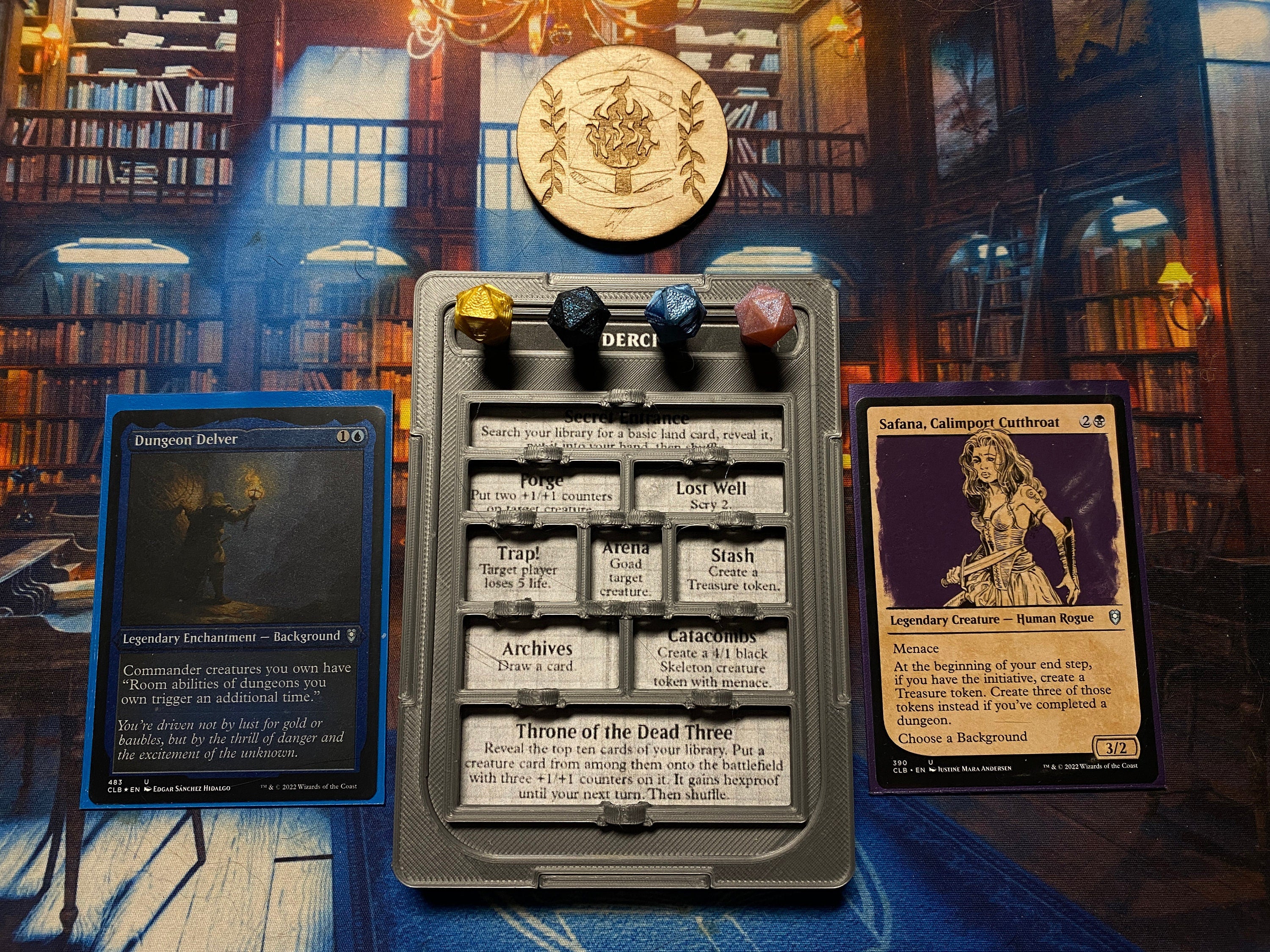 The Undercity: Oversized - Magic the Gathering Dungeon Token - 3D Printed