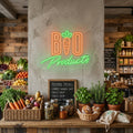 "Bio Products" Insegna al neon