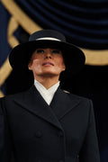 Melania Trump wears striking black-and-white gown at inaugural balls