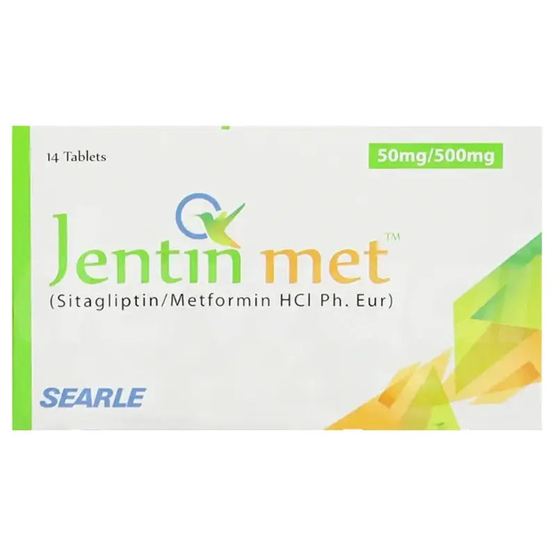 Jentin Met 50/500mg Tablet – Sitagliptin & Metformin for Type 2 Diabetes Control