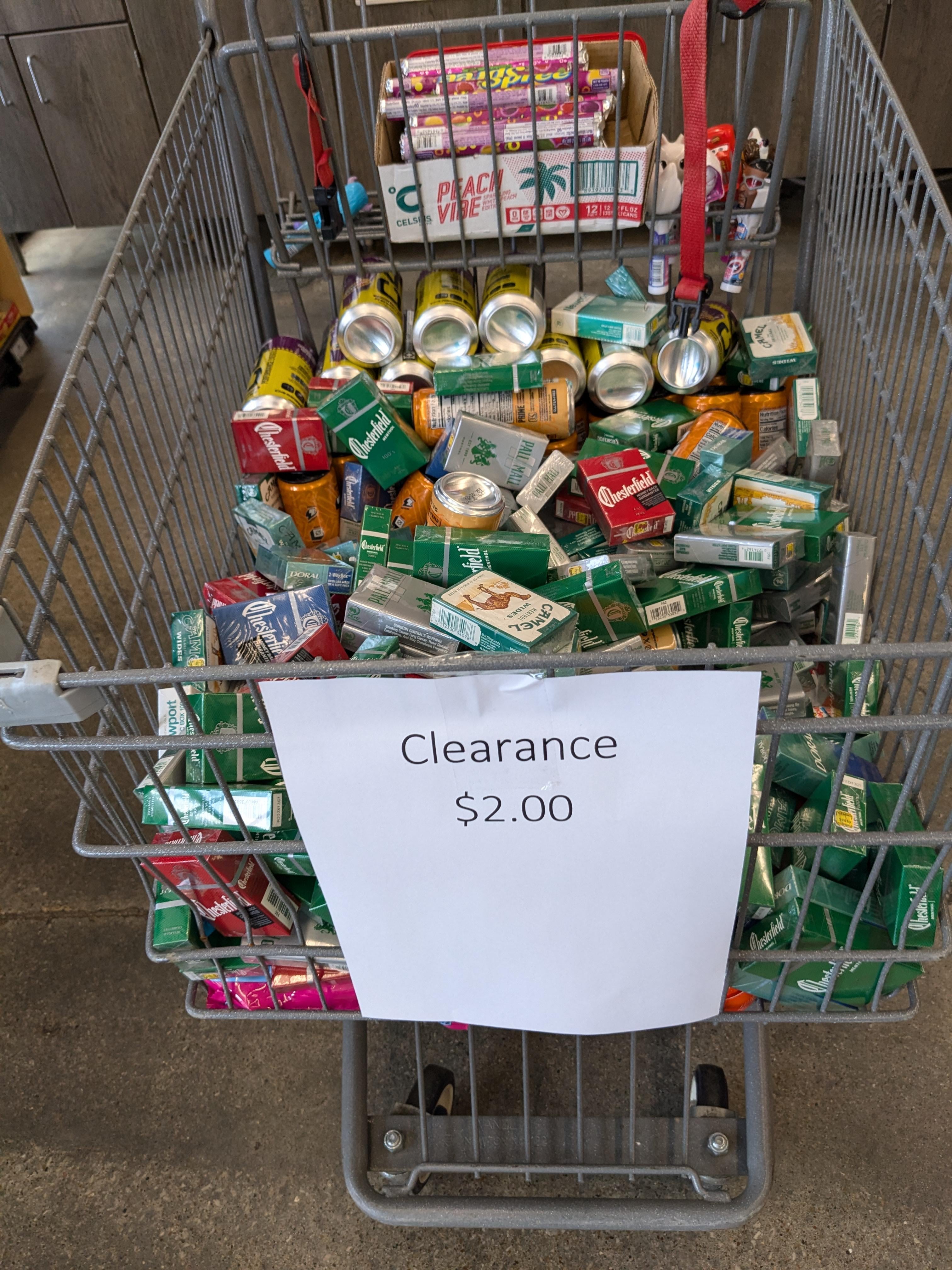 Local gas station had cigarettes on sale for $2 because they "are old" and  "wouldn't sell". : r/mildlyinteresting