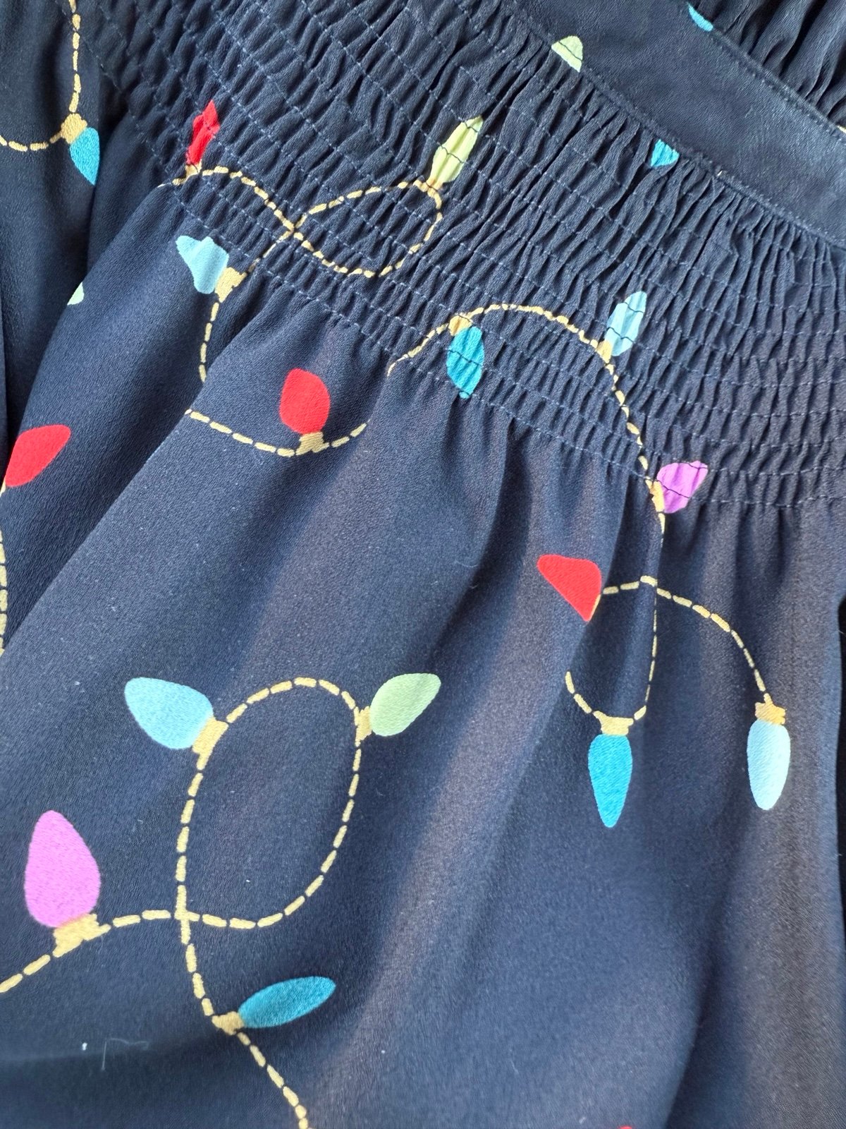 Kate spade Christmas light dress M (8-10)